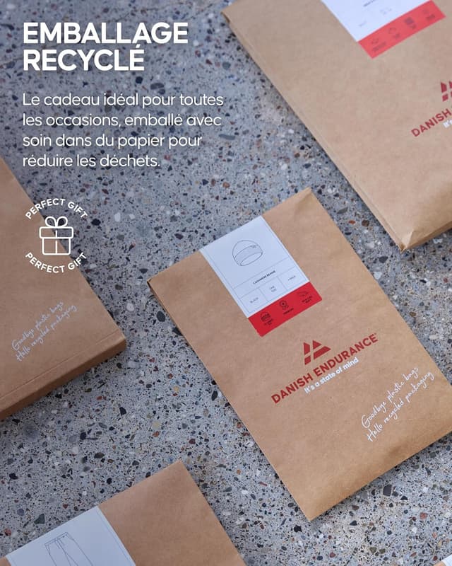 Detalle 2 de Danish Endurance chaussettes laine d’alpaga hiver 2 lots