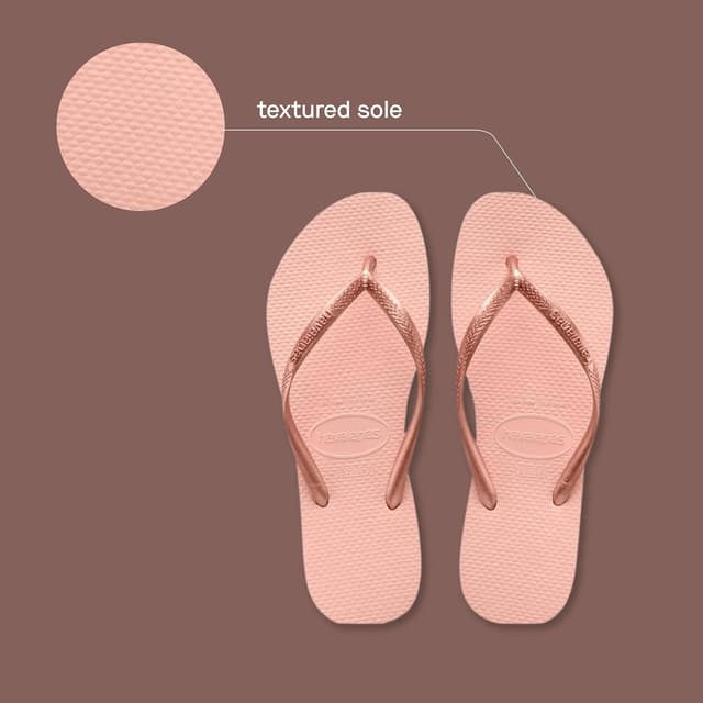Detalle de Havaianas Slim women’s flip-flops with textured sole grip and support