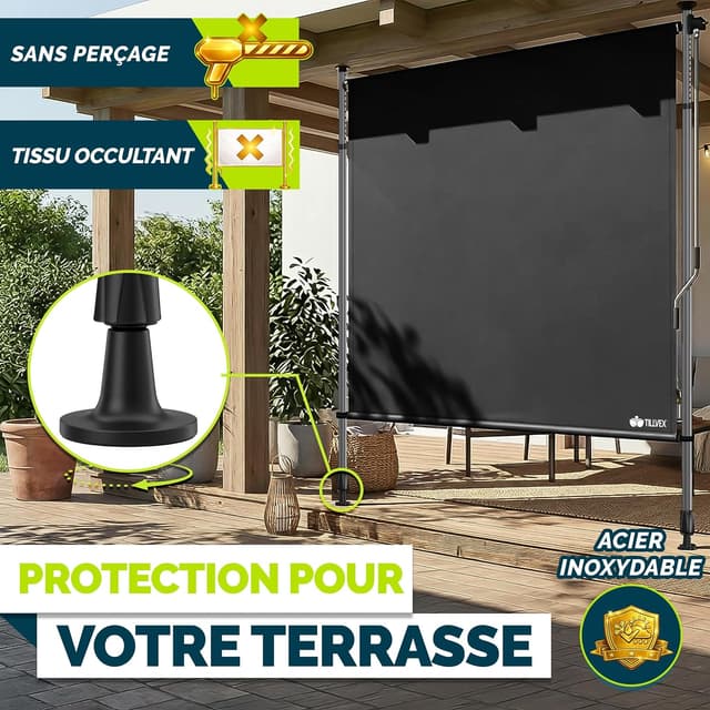 Thumbnail 3 de tillvex Store vertical 100 x 310 cm anthracite đ