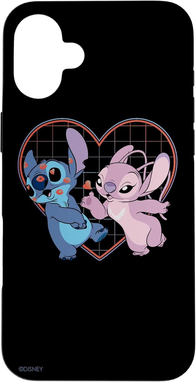 Detalle de Disney Lilo et Stitch Angel Heart Kisses Coque iPhone 16 Plus