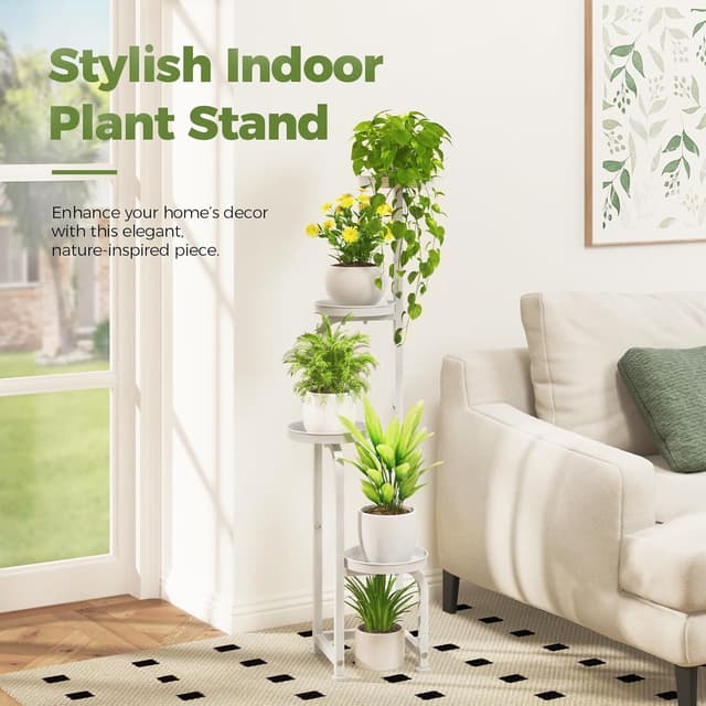 Thumbnail 4 de Bamworld Tall Plant Stand 4-tier plant rack