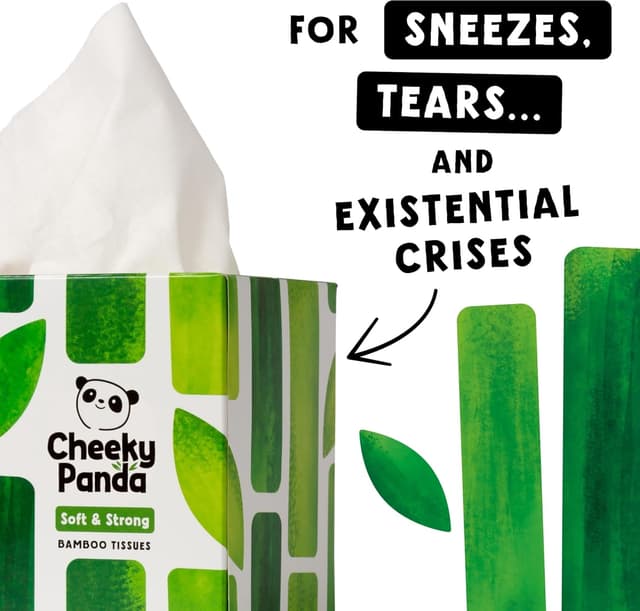 Detalle 1 de The Cheeky Panda Bamboo Tissues 12 Boxes