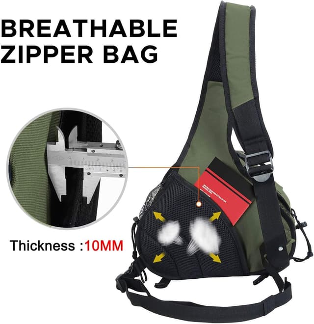 Thumbnail 6 de CADeN Kameratasche Canvas Umhängetasche mit abnehmbarem Einsatz – stoßfeste Messenger Bag