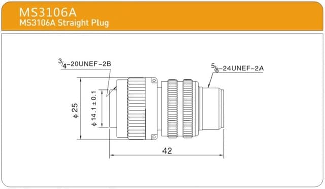 Thumbnail 1 de Elecbee MS3106A12S-3S Circular Connector 2x16 🔌