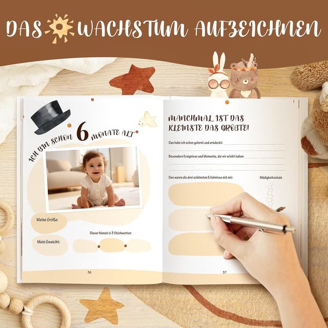 Detalle 2 de Mein erstes Jahr Babyalbum Babyalbum 88 Seiten