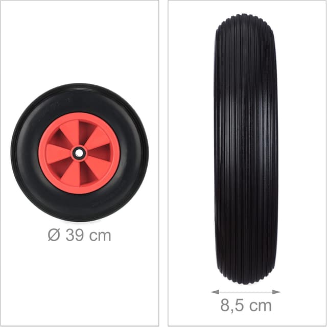 Thumbnail 3 de Relaxdays Ruota Carriola 4.80/4.00-8 Gomma Piena