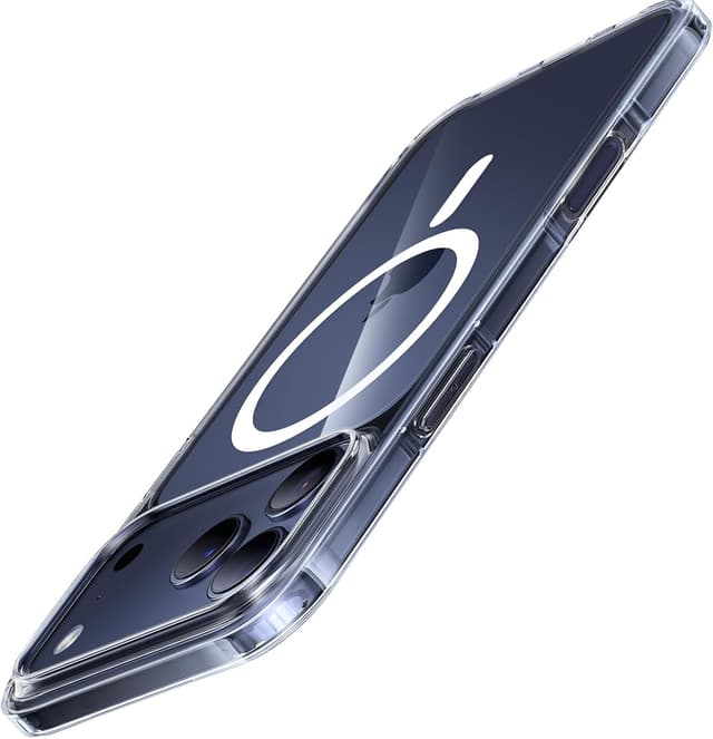 Detalle de Torras Ultra Dünn Hülle für iPhone 17 Pro Max mit MagSafe (19N), transparent & soft-touch