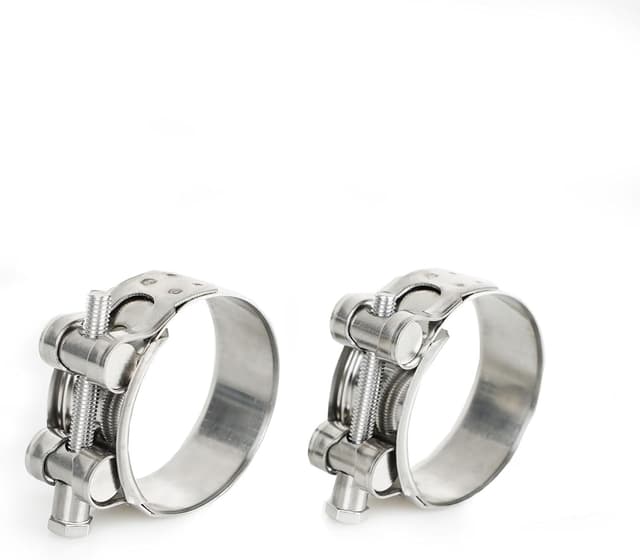 Imagen de Motorrad Auspuffschellen 2 Stück Edelstahl 44–47mm en OfertitasTOP