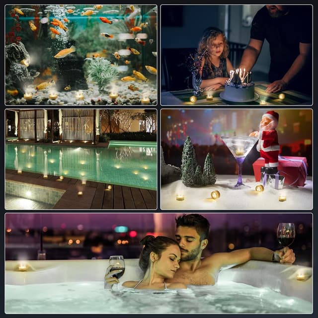 Thumbnail 6 de LUXJET Mini Unterwasser LED Teelichter 20er-Pack