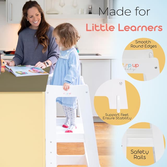 Thumbnail 1 de Stepup Baby Toddler Tower adjustable for 18 months