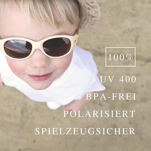 Detalle de ActiveSol ActiveSol BABY Sonnenbrille 0–24 Monate – 100% UV-Schutz, polarisiert, verstellbares Band