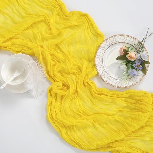 Detalle de 6 Pack Lemon Yellow Table Runner 35 x 120in