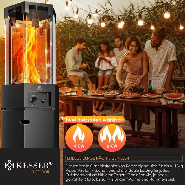 Detalle 2 de KESSER Gasheizstrahler 4/8 kW
