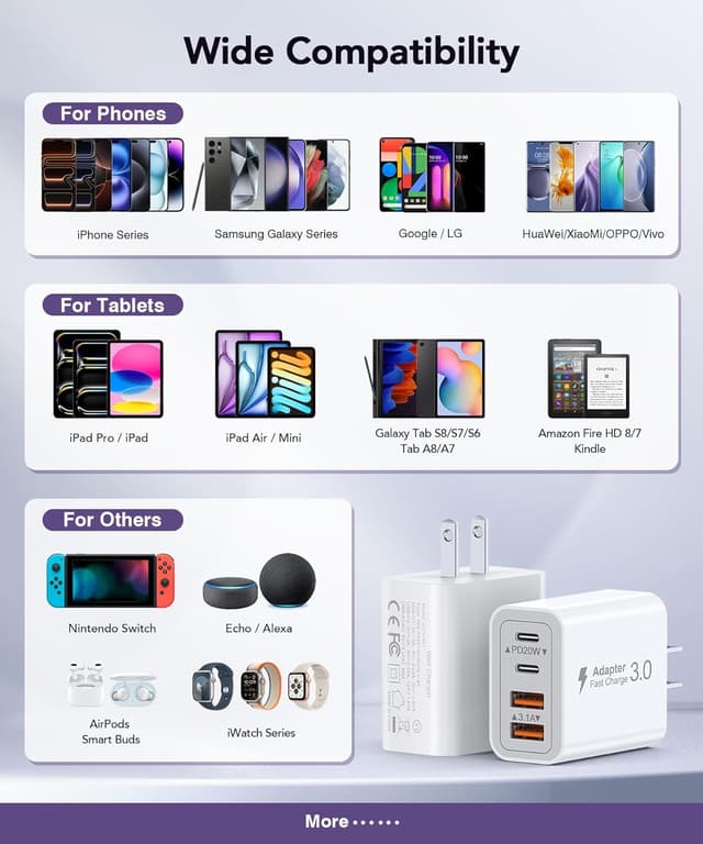 Thumbnail 3 de USB C Charger 40W Fast Charging
