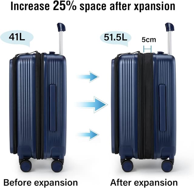Detalle de Hanke Cabin 20 inch expandable cabin case