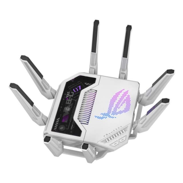 Detalle 2 de ASUS ROG Rapture GT-BE19000AI WiFi 7 (GT-BE19000AI) router gaming tribanda con IA y puertos 10/5 GbE