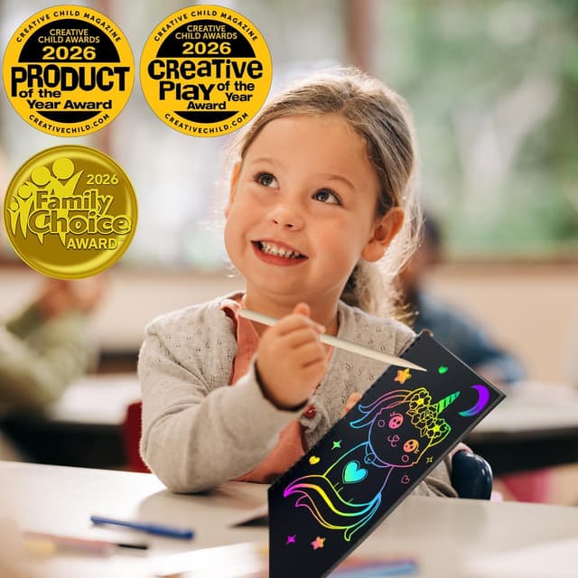 Detalle 2 de ZMLM Rainbow Scratch Notebook 2-Pack 🎨