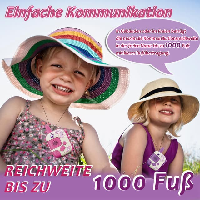 Detalle de 2PCS Einhorn Walkie-Talkies Kinder für 3+