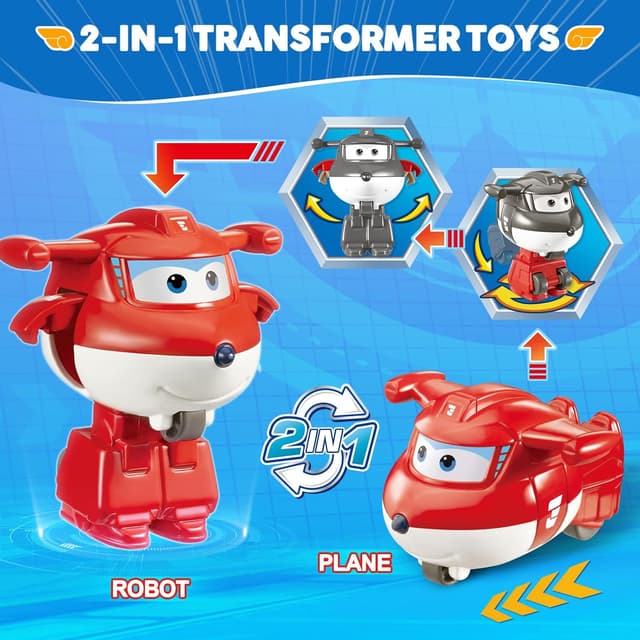 Detalle 2 de Super Wings Jett figura 2 in 1 5 cm