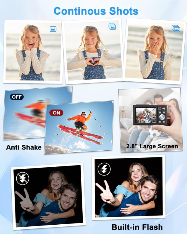 Thumbnail 5 de Camkory Digitalkamera 4K 64MP