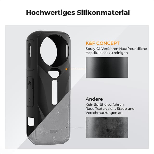Thumbnail 4 de K&F Concept Silikonhülle für Insta360 X5 Schutzhülle