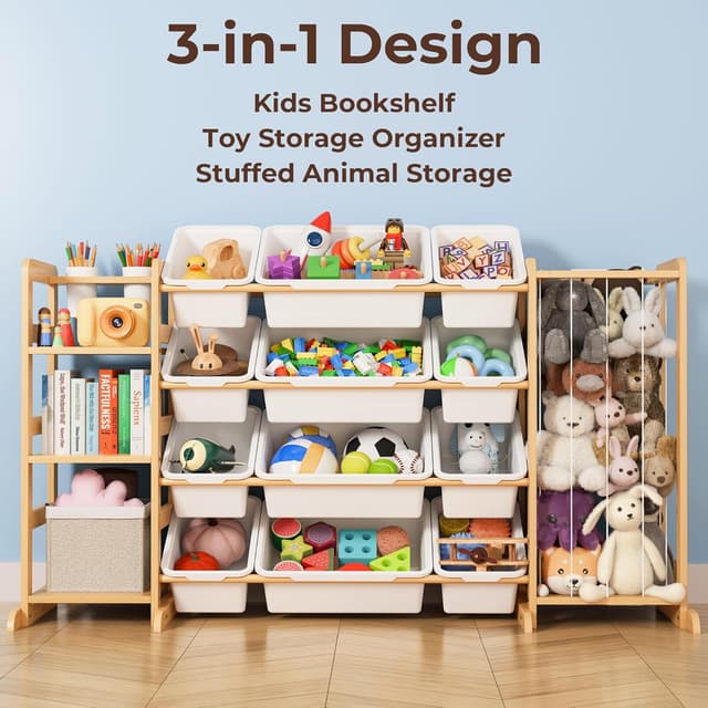 Thumbnail 3 de Toy Storage Organizer with 12 Bins 55.1
