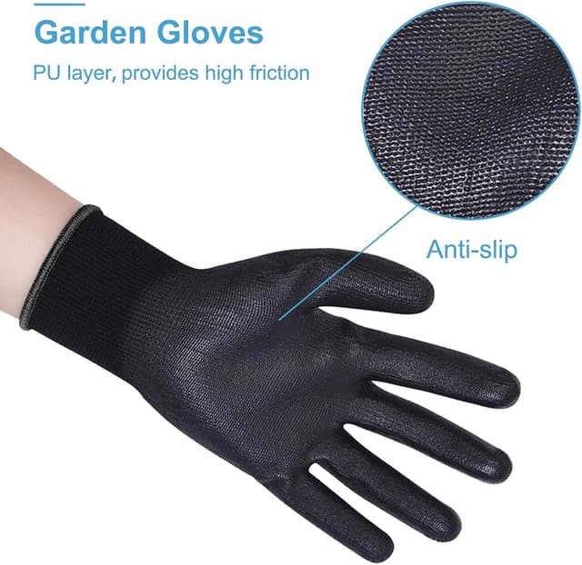 Detalle de Donfri XL PU-coated safety work gloves 12 pairs