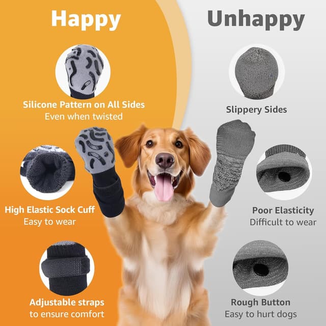 Detalle de Dog paw socks for traction, Size XS