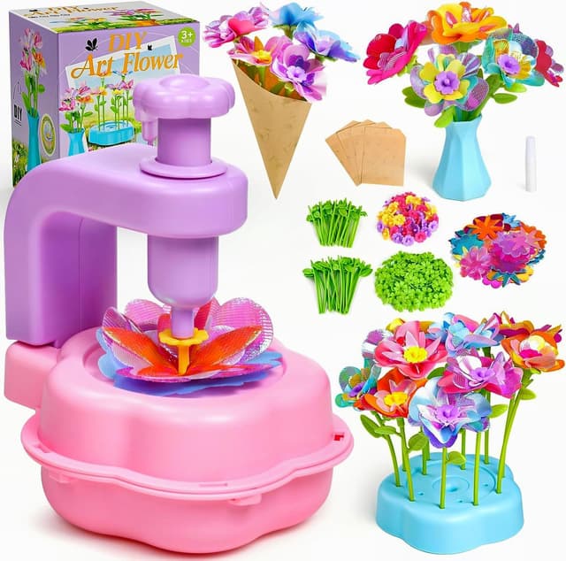 Detalle de BIVBTP Arts and Craft Kits for Kids DIY Flower Bouquet Toys (ages 4–12)