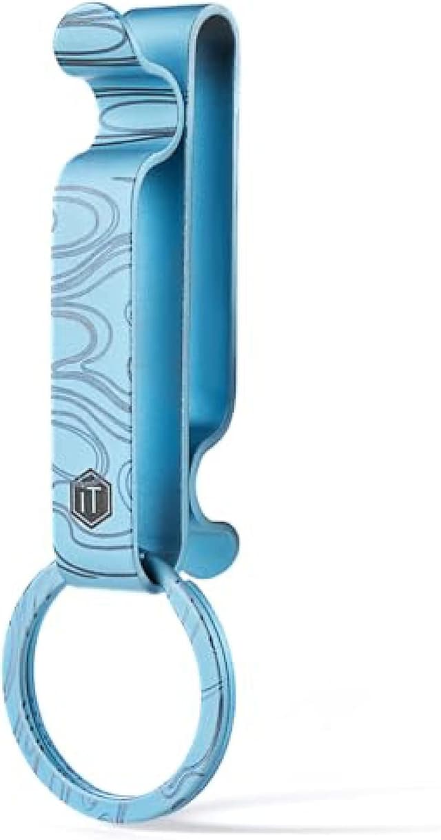 Detalle de KeyUnity KM00 titanium keychain clip 0.45oz