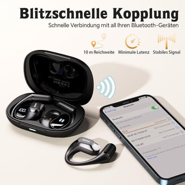 Thumbnail 2 de OHAYO Open Ear Kopfhörer Bluetooth, 40 Std. Akku
