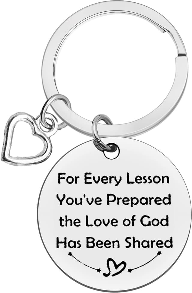 Detalle de Ximalun Sunday School Teacher Gifts Keyring