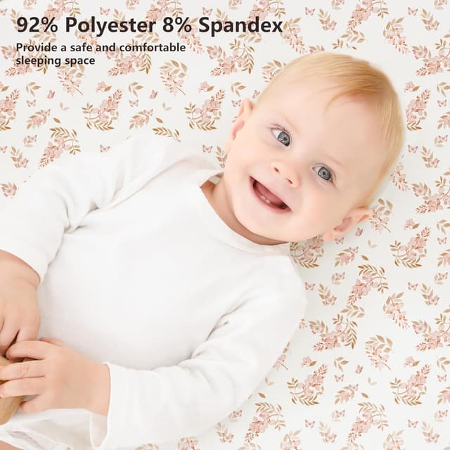 Detalle 2 de Next to Me cot sheets 140x70cm, 2 pack