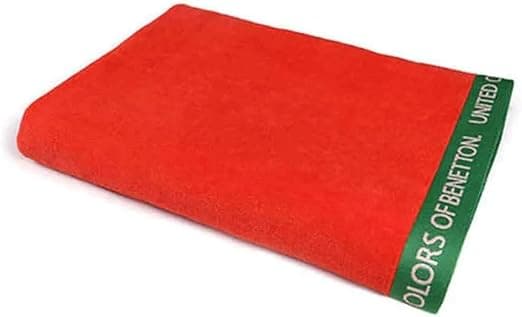Detalle de Benetton Toalla de Playa Velour Roja 90x160 cm 🌊