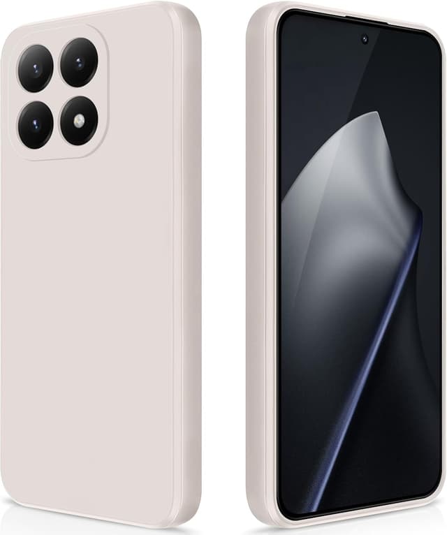 Detalle de GiiYoon Liquid-Silicone-Case für Xiaomi 15T – kratzfest, weiches Mikrofaserfutter, Rundumschutz