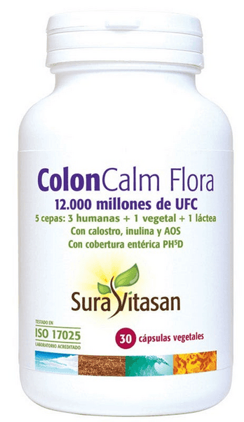 Detalle de Sura Vitasan Colon Calm Flora 30 cápsulas 💊