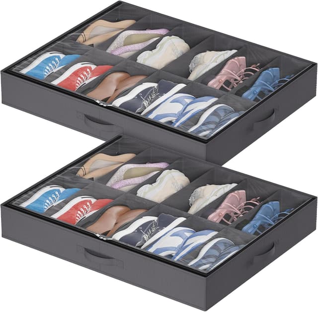 Detalle de Lifewit Scatole per Scarpe 24 Paia con Finestra