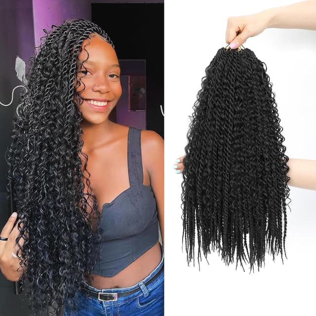 Thumbnail 6 de TGYHCJBY Boho Senegalese Twist Crochet Hair 22 Zoll