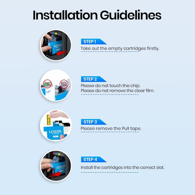 Thumbnail 6 de Gureef LC422XL ink cartridges for Brother LC422