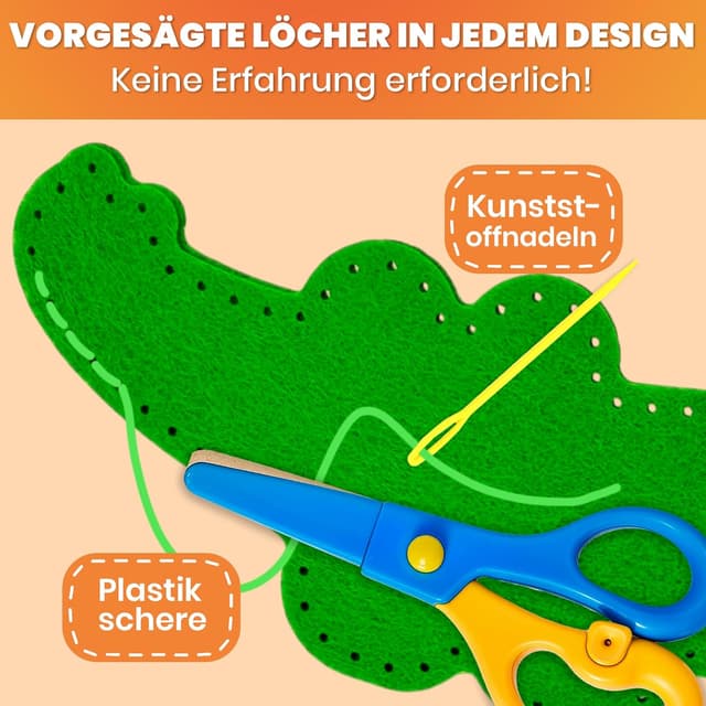 Detalle 1 de QUOKKA Nähset Kinder ab 8 Jahren 12 Teile