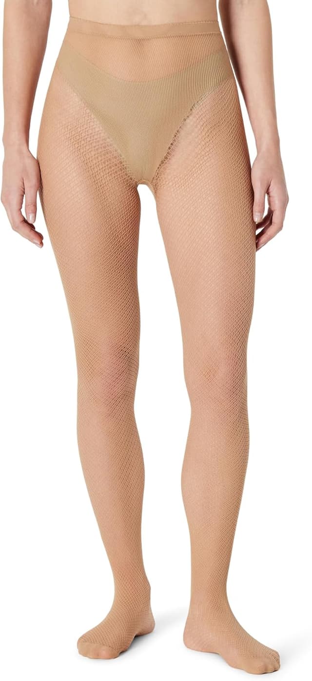 Detalle de Amazon Essentials Damen Netzstrümpfe (2 Paar) – komfortable Fischnetzoptik für Röcke und Kleider