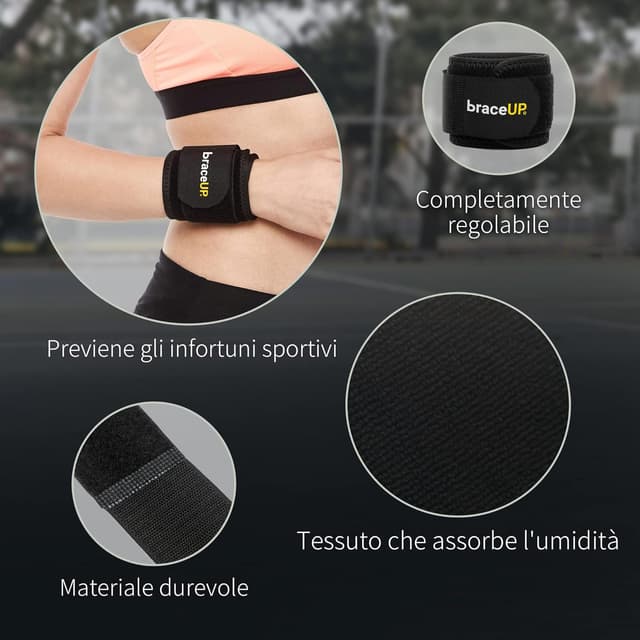 Thumbnail 4 de BraceUP Fascia da Polso Nero