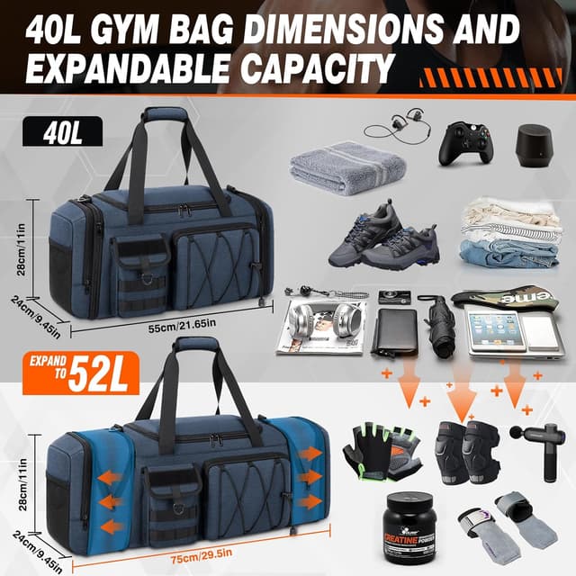 Detalle 2 de RAINSMORE Sporttasche 40L wasserdicht