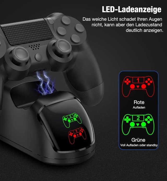 Detalle de PS4-Ladestation für Controller mit Schnellladen