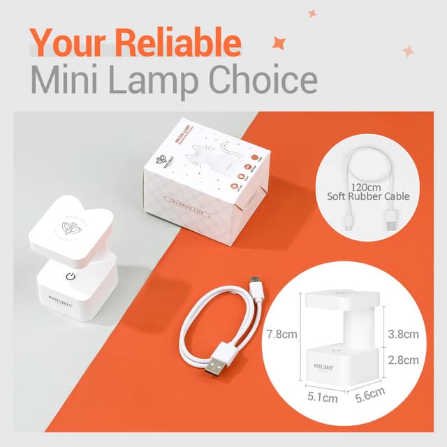 Thumbnail 6 de modelones Mini UV Light for Gel Nails (2 Timer Modes, USB Portable LED Lamp)