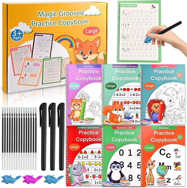 Detalle de Magic Grooved Reusable Handwriting Books 26 x 18.5cm