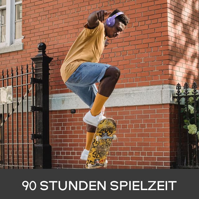 Detalle 2 de DOQAUS Bluetooth Over-Ear Kopfhörer Care 1 (bis zu 90 Std., 3 EQ-Modi) mit Mikrofon – Lila