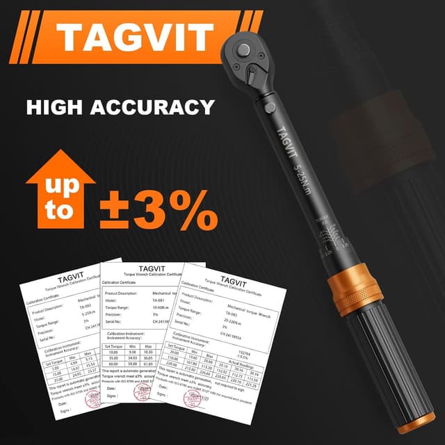 Detalle de TAGVIT chiave dinamometrica 1/4 72 denti