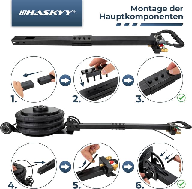 Thumbnail 2 de HASKYY Pneumatischer Wagenheber 5T 150–400mm