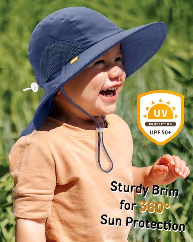 Detalle de FURTALK Sonnenhut Kinder mit UPF 50+